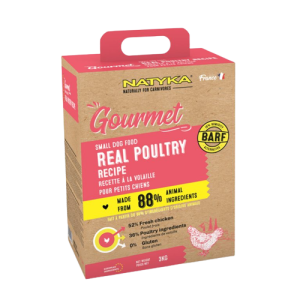 Croquettes semi-humides NATYKA Gourmet Petits Chiens Volaille DATE COURTE AVRIL 2026
